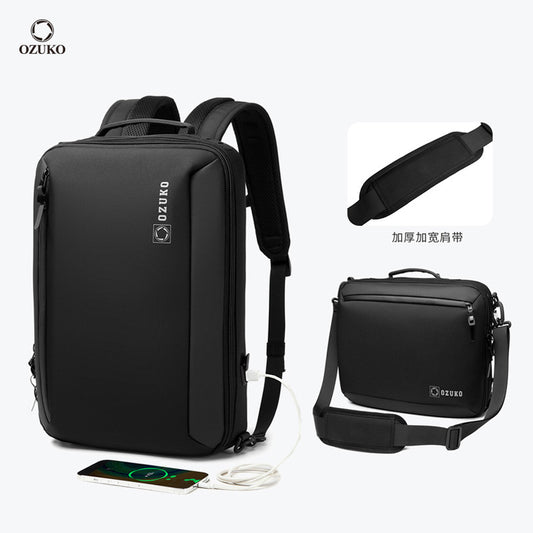 Ozuko Backpack Backpack Men's Portable Backpack Laptop Bag Cross-border Business Backpack Men's Wholesale 