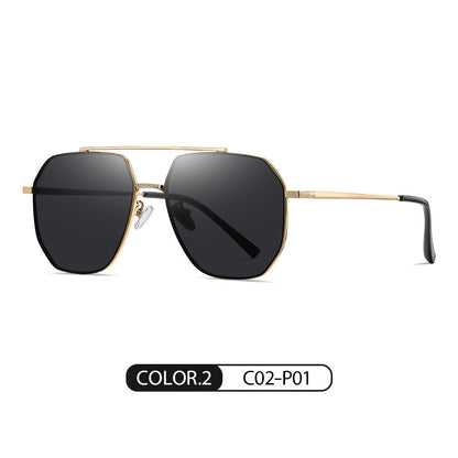 Lois same nylon polarized color-changing sunglasses for driving JS8536 Douyin live fashion sunglasses 