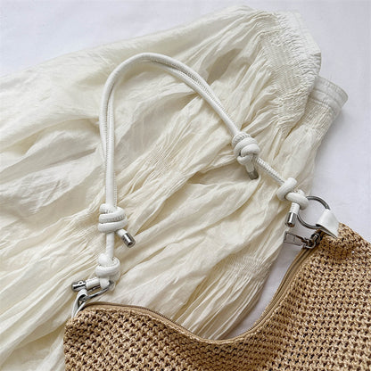 Handwoven bags for women 2023 new trendy fashion retro straw tote bag versatile large capacity shoulder bag for women 