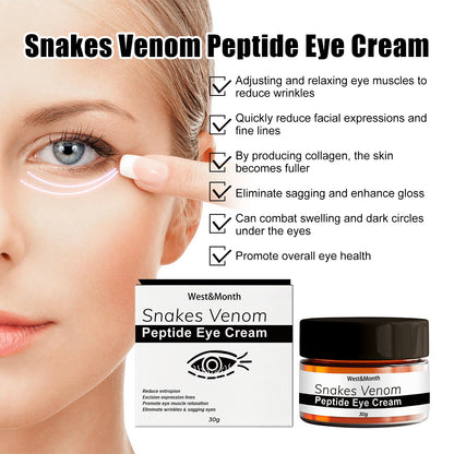 West&amp;Month Snake Venom Peptide Eye Cream fades eye bags and dark circles and tightens eye skin, hydrating anti-wrinkle eye cream 