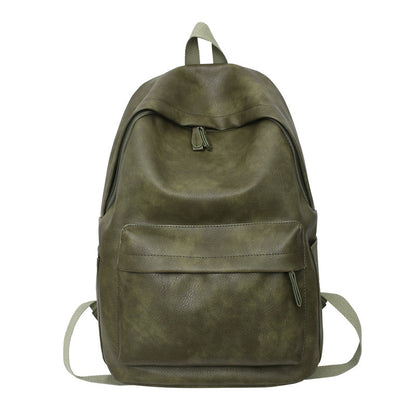 Simple trendy brand large capacity dark style backpack 2023 new men's street workwear college student bag backpack 