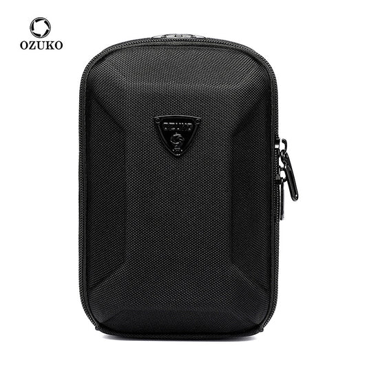 ozuko New Mini Crossbody Bag Casual Men's Clutch Hard Shell Korean Style Small Shoulder Bag Men's Bag 