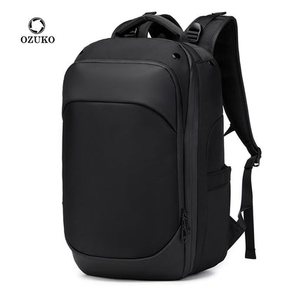 Ozuko Business Backpack Lightweight Waterproof Computer Backpack Business Male College Student Schoolbag Backpack Good-looking 