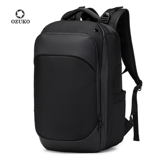 Ozuko Business Backpack Lightweight Waterproof Computer Backpack Business Male College Student Schoolbag Backpack Good-looking 