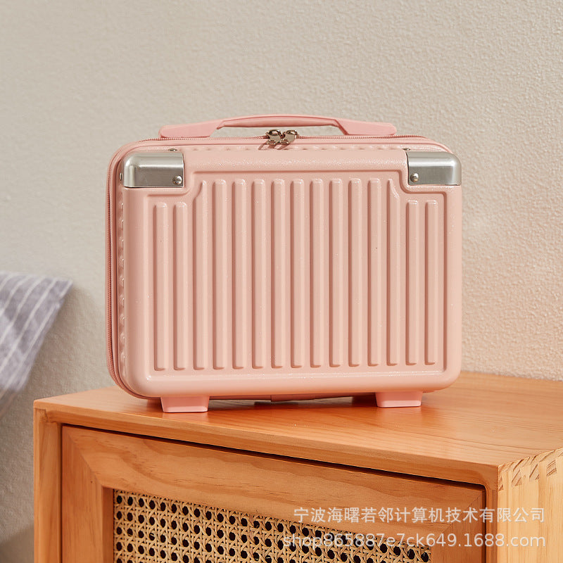 14-inch mini Korean style suitcase, cute cosmetic case, small suitcase, women's small, lightweight, small storage bag 