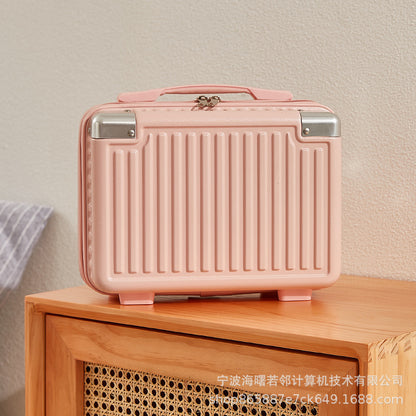 14-inch mini Korean style suitcase, cute cosmetic case, small suitcase, women's small, lightweight, small storage bag 