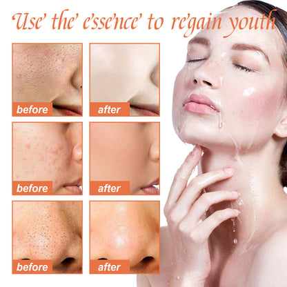 OUHOE Pore Repair Essence delicately brightens skin tone, shrinks pores, hydrates, moisturizes, and tightens skin. 