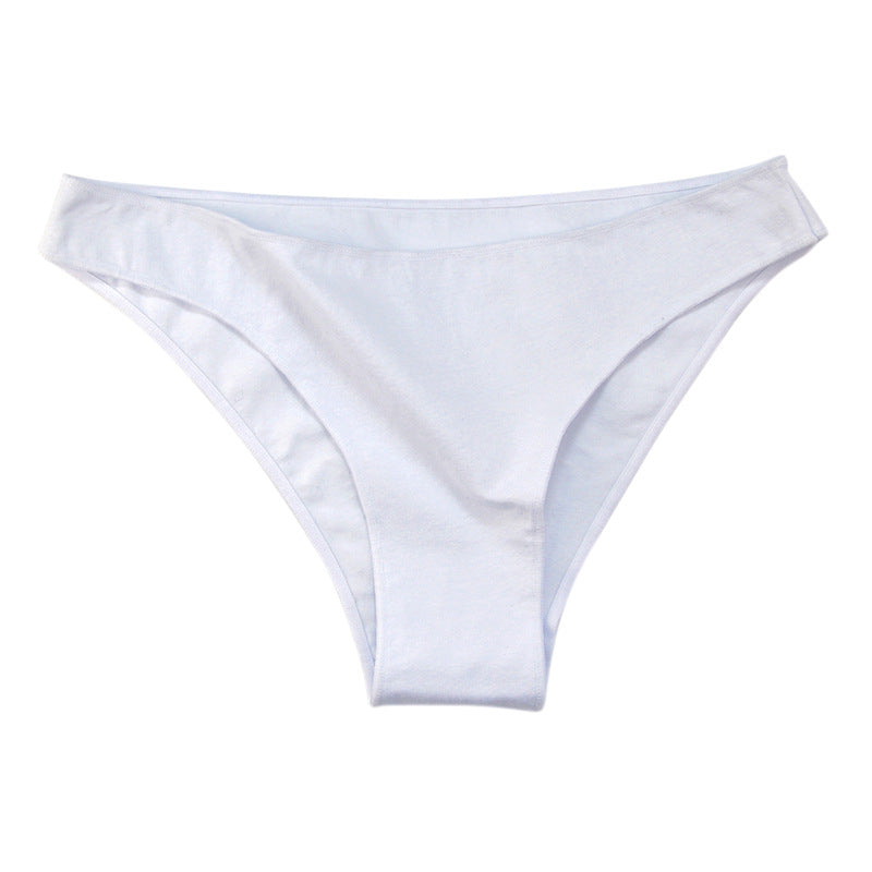 Cross-border distribution of sexy triangle panties women's low waist plus  size half bag hip panties pure cotton woman panties – 7 MART