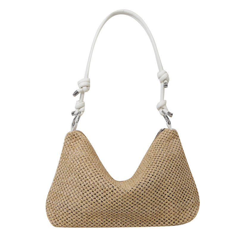 Handwoven bags for women 2023 new trendy fashion retro straw tote bag versatile large capacity shoulder bag for women 