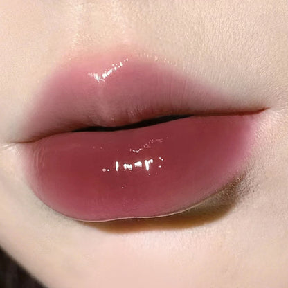 HERORANGE~water mirror gloss lip gloss lipstick cloud mirror water gloss glass lip gloss long-lasting hydrating pouty lips 