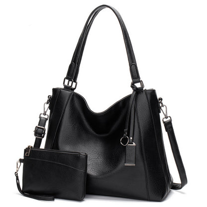 Hand-held 2023 spring and summer new women's bags, foreign trade mother-in-law bags, European and American fashion crossbody large-capacity bags, soft leather hobo bags 