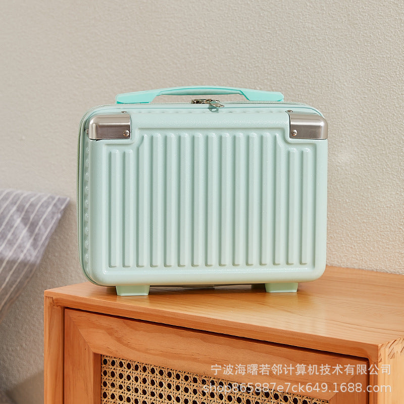 14-inch mini Korean style suitcase, cute cosmetic case, small suitcase, women's small, lightweight, small storage bag 