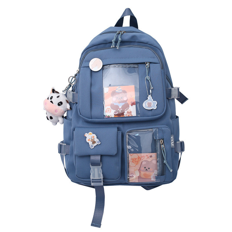 Japanese Harajuku schoolbag female Korean version high school college student junior high school student backpack cute girly heart primary school student backpack 