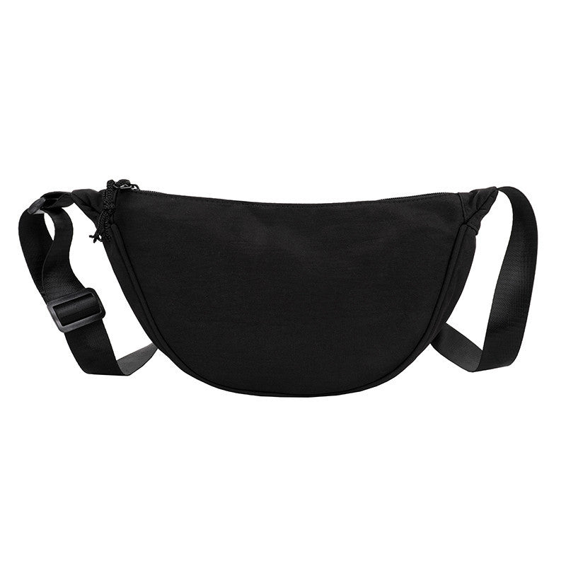 Nylon dumpling bag for women 2021 new trendy Korean version fashionable simple shoulder bag Internet celebrity large capacity crossbody waist bag 