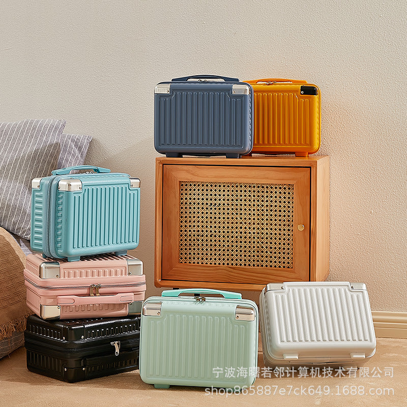 14-inch mini Korean style suitcase, cute cosmetic case, small suitcase, women's small, lightweight, small storage bag 
