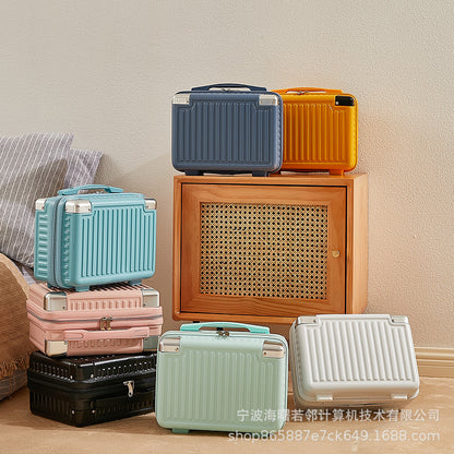 14-inch mini Korean style suitcase, cute cosmetic case, small suitcase, women's small, lightweight, small storage bag 