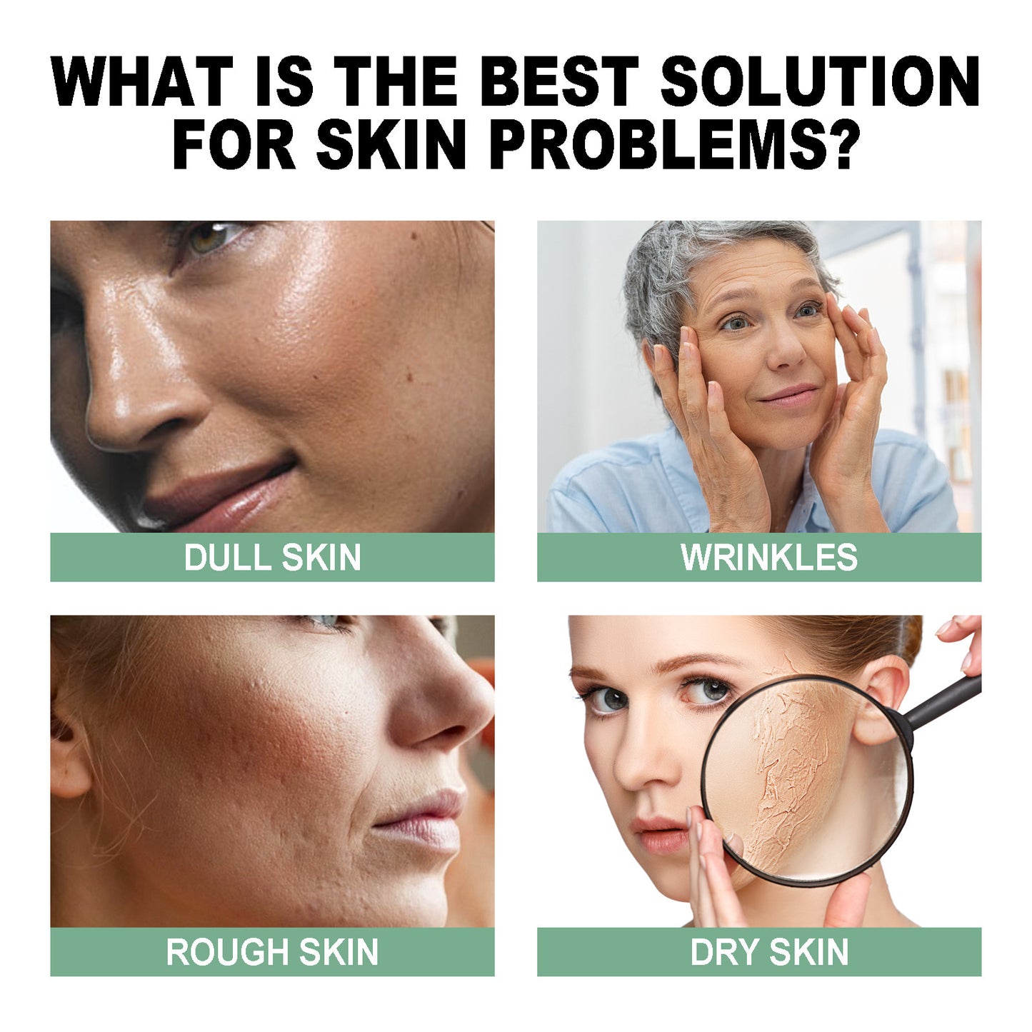 OUHOE anti-aging essence သည် အရေးအကြောင်းများနှင့် နဖူးအရေးအကြောင်းများကို ပျောက်ကင်းစေပြီး အသားအရေကို စိုပြေစေပြီး တင်းရင်းစေခြင်း၊ 