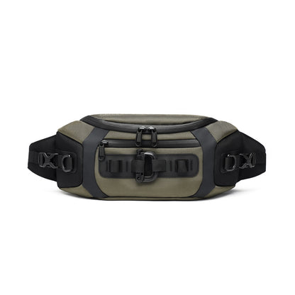 Ozuko sports mobile phone waist bag men's multi-functional chest bag tactical trendy brand men's small chest bag chest bag