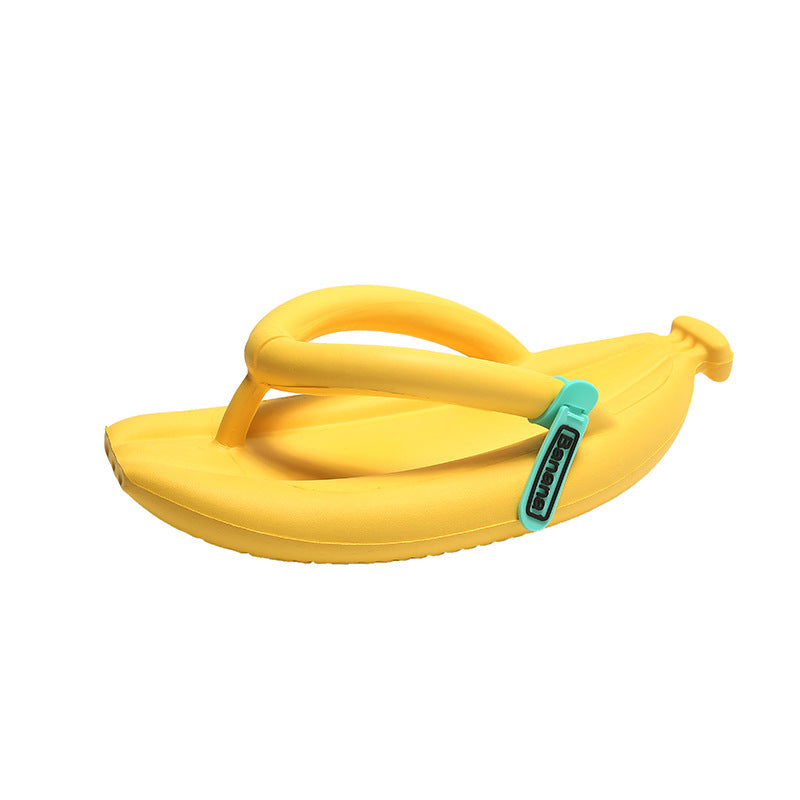 EVA New Banana Flip-flops Women's Summer Indoor Home Personality Thick Bottom Beach Wearing Sandals and Slippers Cross-border Wholesale 
