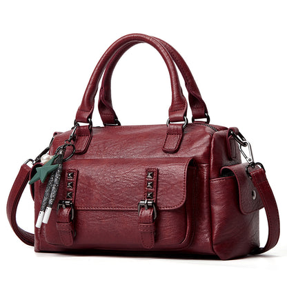 Women's Bags 22 New Large Capacity Liuding Women's Bags European and American Fashion Handbags Soft Leather Trendy One-Shoulder Crossbody Bags for Shipping 