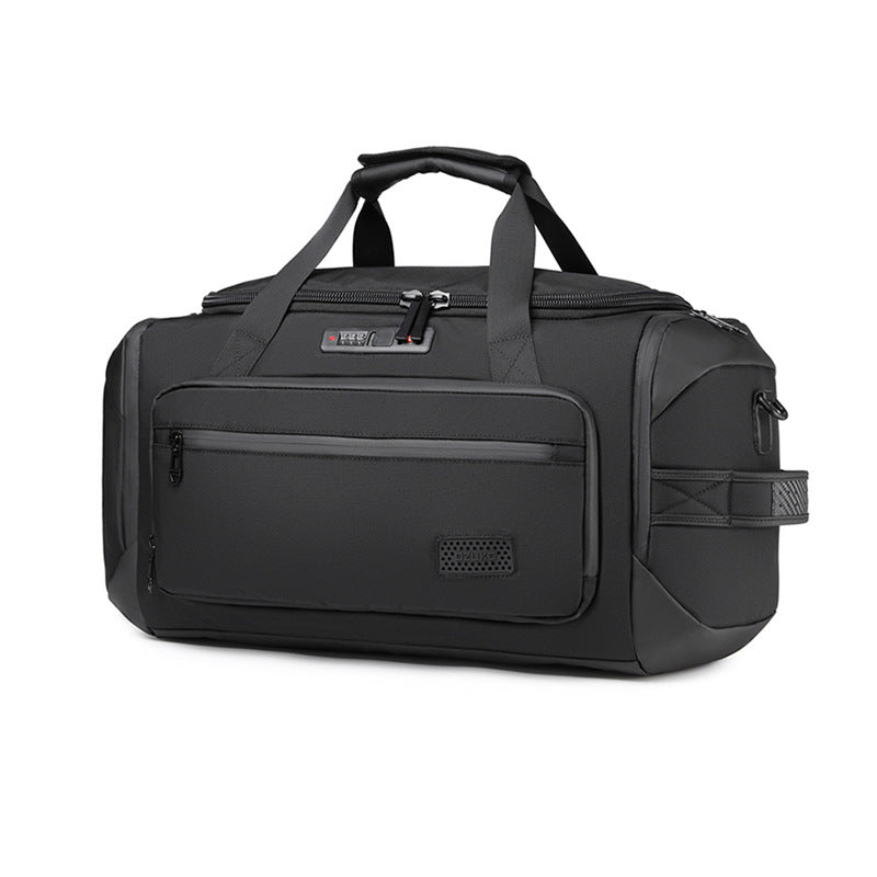 Ozuko portable travel bag large capacity shoulder sports bag can be inserted into the trolley case short-distance wet and dry separation fitness bag 