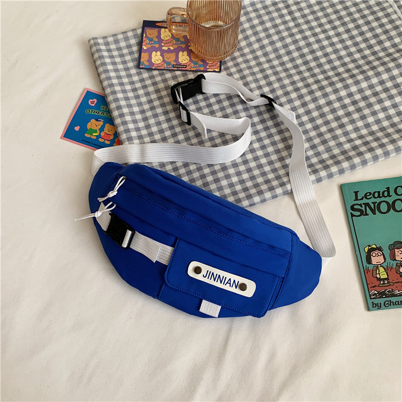 Klein blue all-match casual bag 2022 autumn new retro Japanese tooling Messenger tide brand Harajuku waist bag chest bag 