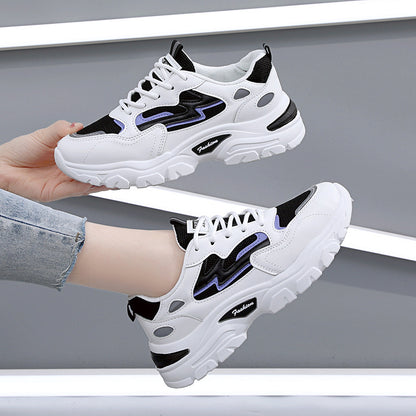 Dad shoes for women ins trend 2024 new style women's shoes versatile casual hot style spring and autumn white sports shoes summer style