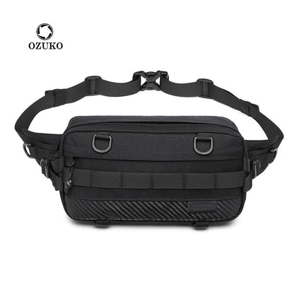 ozuko men's waist bag sports tactical tactical boys' crossbody bag outdoor trendy brand men's bag 2023 new style
