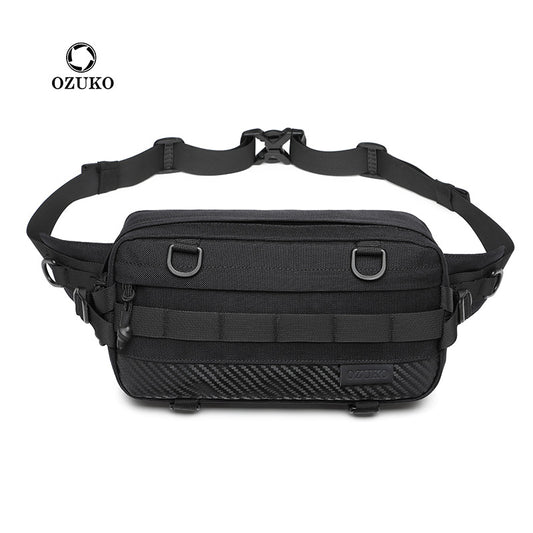 ozuko men's waist bag sports tactical tactical boys' crossbody bag outdoor trendy brand men's bag 2023 new style