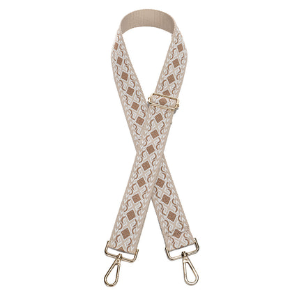 Bag universal strap new cross-border wide shoulder strap embroidered single shoulder strap bag shoulder strap women's bag accessories adjustable shoulder 