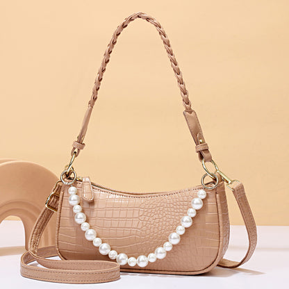 Factory direct sales bags for women 2022 new beaded armpit bag, fashionable and versatile single shoulder crossbody bag, high-end and stylish 