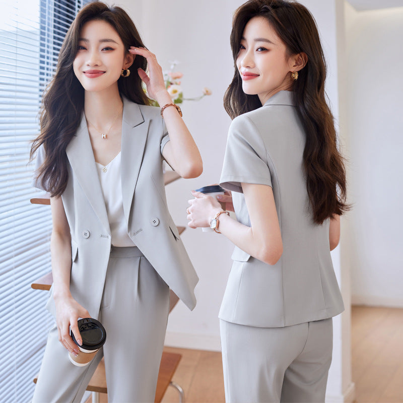 Short sleeve suit jacket discount