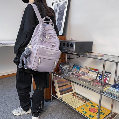 School bag male ins Korean version Harajuku ulzzang female high school student versatile large capacity multi-layer backpack backpack 