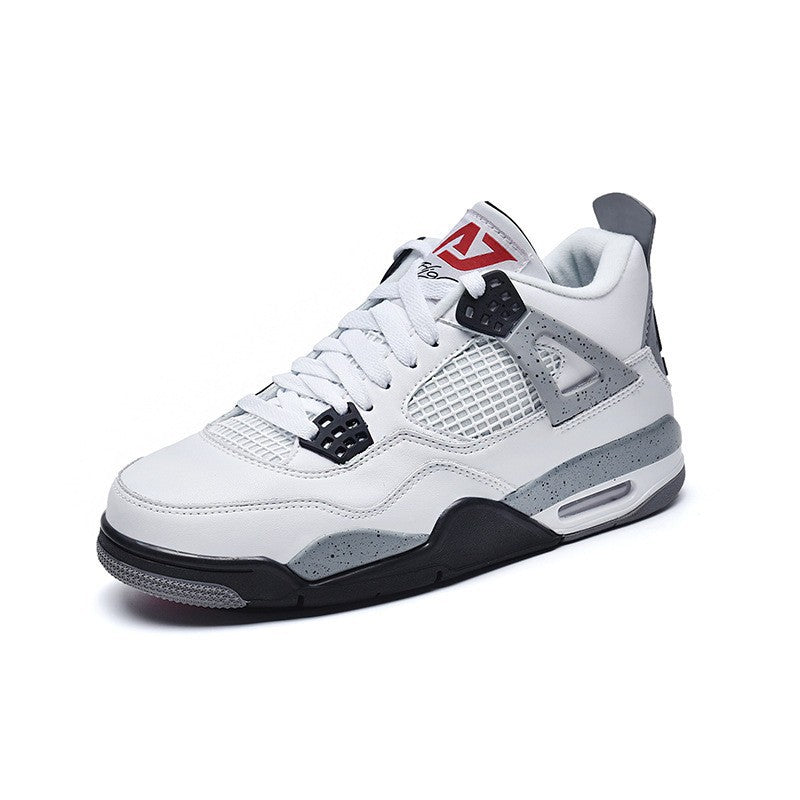 Putian Shoes Factory Wholesale Standard Pure AJ4 White Cement Hot Lava Wing Sports Men's Shoes Actual Basketball Sneakers 
