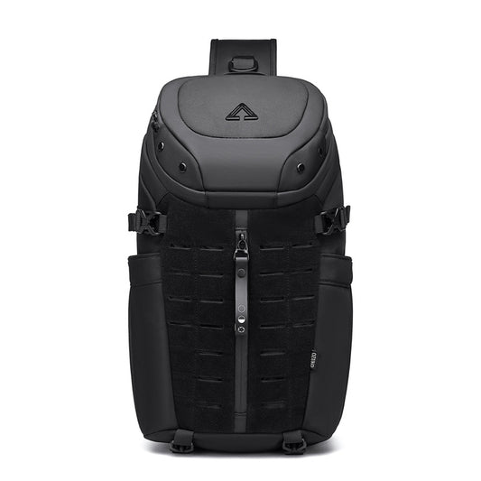 Ozuko men's chest bag sports waterproof crossbody bag men's tactical multi-functional bag men's crossbody bag high-end 