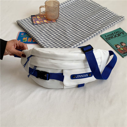 Klein blue all-match casual bag 2022 autumn new retro Japanese tooling Messenger tide brand Harajuku waist bag chest bag 