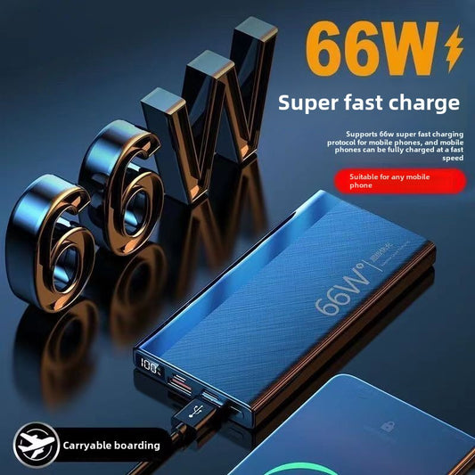 K51 66W Super Fast Charge Large Capacity Power Bank 10000 mAh Small Portable Power Bank