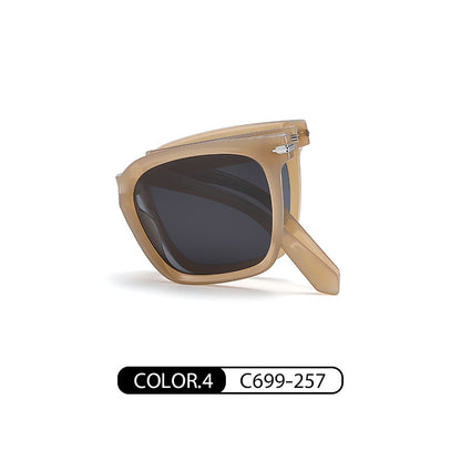 New folding sunglasses TR90 ultra-light polarized sunglasses 7530 sunshade and sunscreen can be equipped with myopia polarized sunglasses 