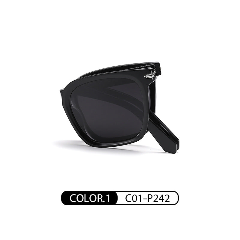 New folding sunglasses TR90 ultra-light polarized sunglasses 7530 sunshade and sunscreen can be equipped with myopia polarized sunglasses 