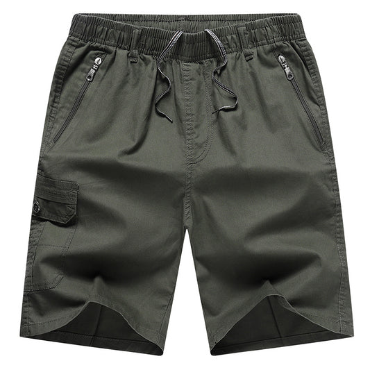 Cotton casual tooling five-point summer men's plus-size tooling five-point pants middle-aged sports pants foreign trade shorts