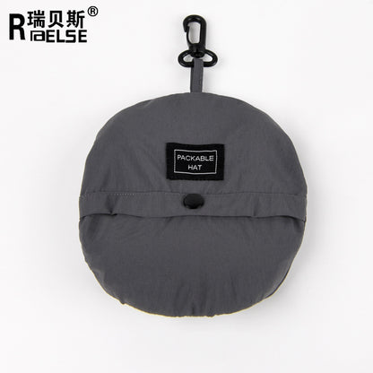 Quick-drying waterproof fisherman's hat can store bag basin hat summer thin section outdoor mountaineering hat men's sunshade hat women 