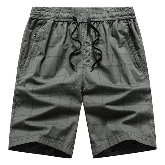 Factory direct large size men's beach pants casual sports mesh five-point shorts 