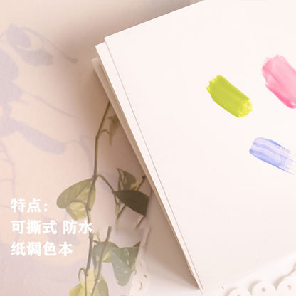 Japanese style manicure tools tear-off waterproof glue mixing paper disposable painted toning paper glue paper 120 sheets each 