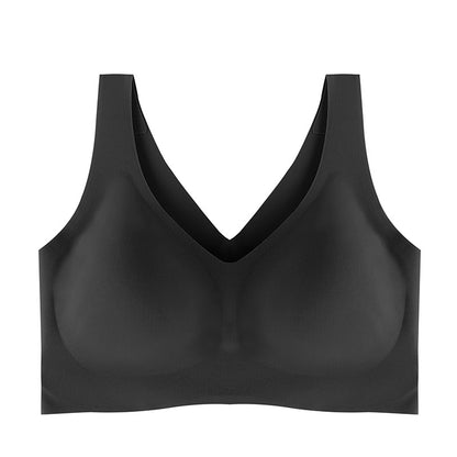 新品无尺码背心式文胸一片式无痕内衣大胸显小文胸bra sport