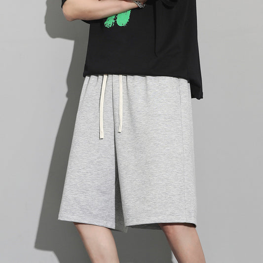 Shorts men's summer trend loose solid color all-match casual sports five-point pants large size thin section ins Korean pants 