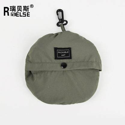 Quick-drying waterproof fisherman's hat can store bag basin hat summer thin section outdoor mountaineering hat men's sunshade hat women 