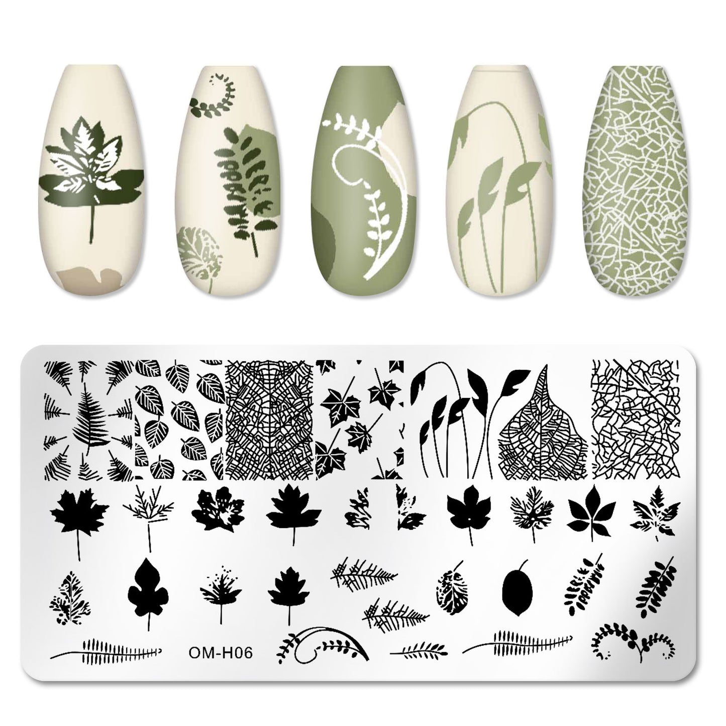Cross-border popular printing template nail art steel plate rectangular printing plate painted ink template new printing ready stock 