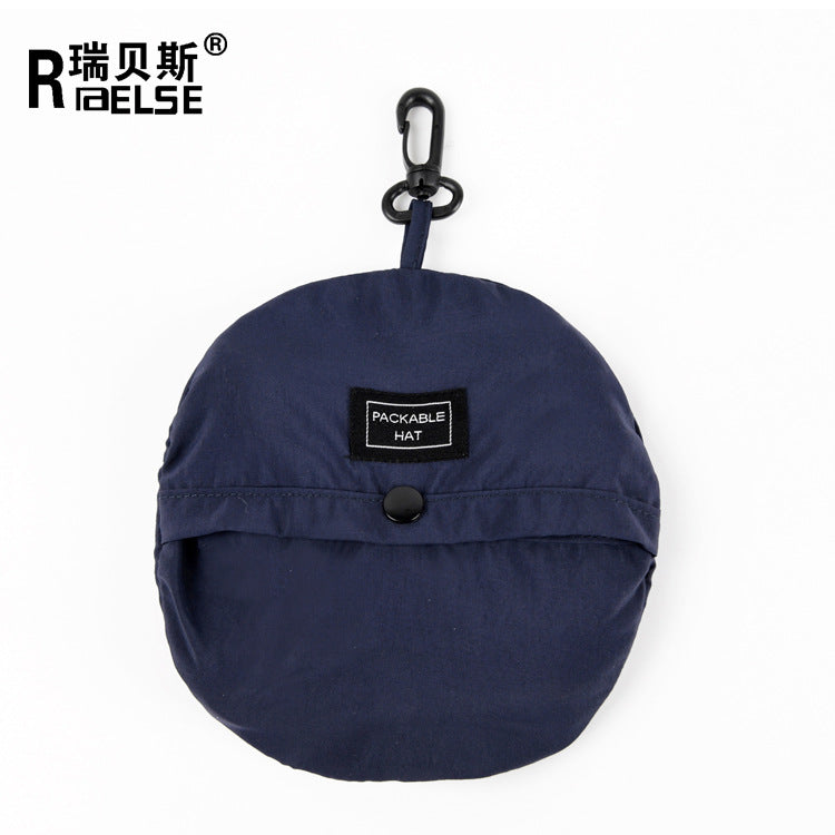 Quick-drying waterproof fisherman's hat can store bag basin hat summer thin section outdoor mountaineering hat men's sunshade hat women 