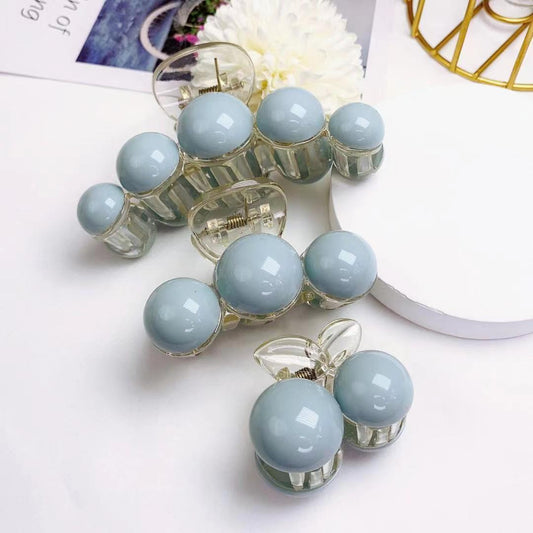 ပြင်သစ် acrylic ပုလဲပုတီးအကြီးအသေး အပိုင်းအစ ဆောင်းဦးနှင့် ဆောင်းရာသီ ဖင်သားလုံးခေါင်းနောက်ကျော ကျော့ကျော့အနီရောင် ငါးမန်းကလစ်