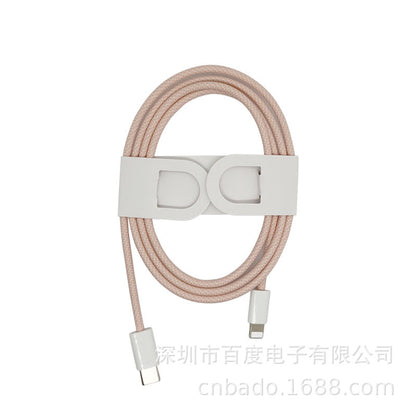 马卡龙彩色PD快充线 尼龙编织数据线 适用于苹果PD快充数据线